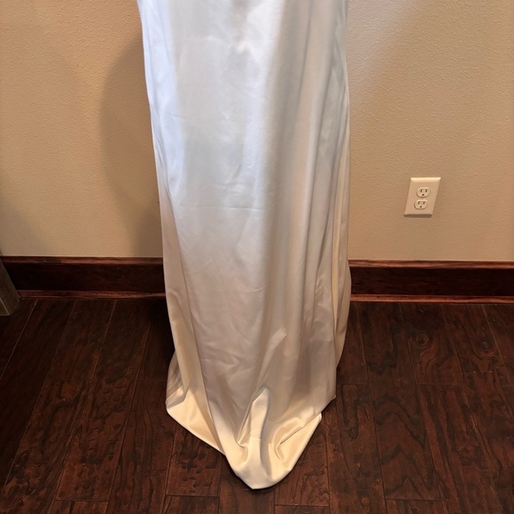 NWT Le' AL.X Square Neck Low Back Silk Slip Maxi Dress, Medium,Chic French Girl - Picture 5 of 13